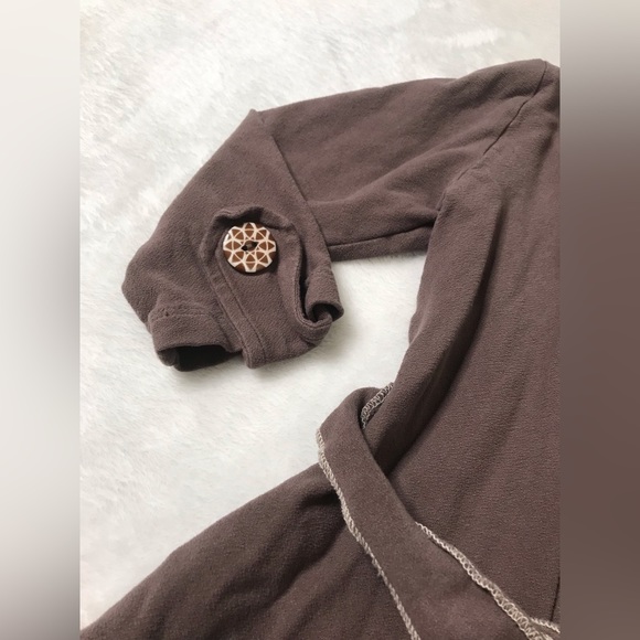 Girl’s Matilda Jane Size 8 Brown Light Jacket Robe Coverup - Picture 4 of 9